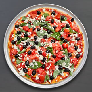 #1. Mediterranean Pizza With Olives