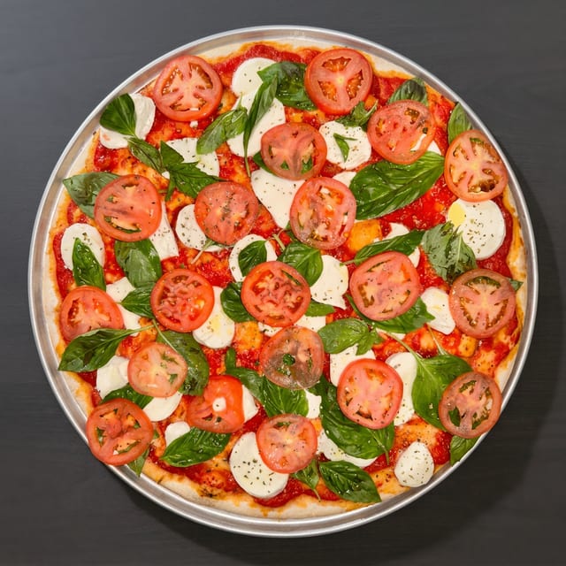 Fresh Mozzarella Pizza.