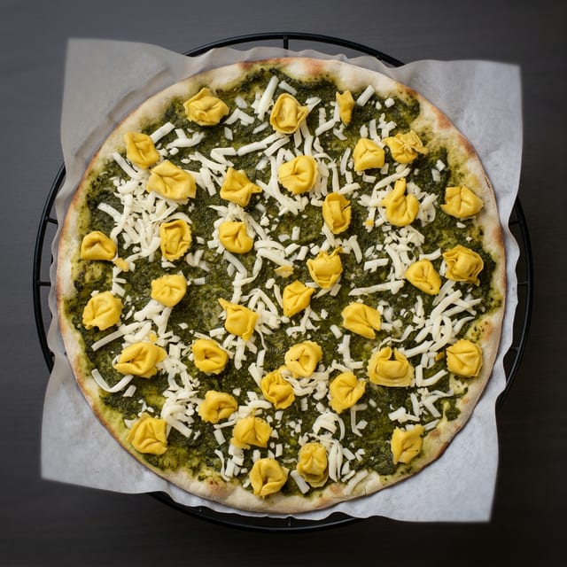Tortellini and Pesto (Or Red Sauce).